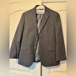 Jos. A. Bank Charcoal Pinstripe Suit (with Pants)